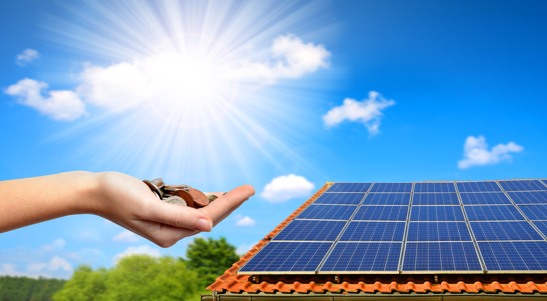 1. Painéis Solares - Economia de até 95% na conta de luz